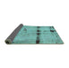 Sideview of Abstract Turquoise Modern Rug, abs5641turq