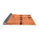 Sideview of Abstract Orange Modern Rug, abs5641org