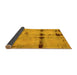 Sideview of Abstract Yellow Modern Rug, abs5641yw