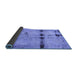 Sideview of Abstract Blue Modern Rug, abs5641blu