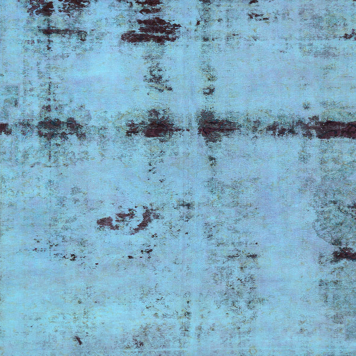 Square Abstract Light Blue Modern Rug, abs5641lblu