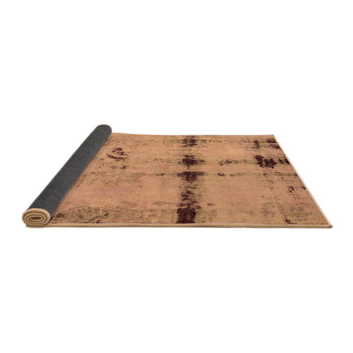 Sideview of Abstract Brown Modern Rug, abs5641brn