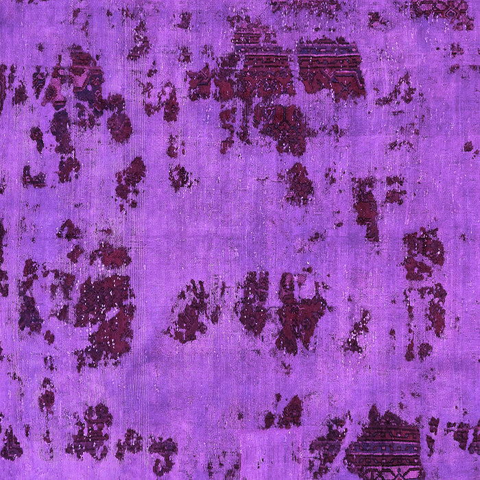 Square Machine Washable Persian Purple Bohemian Area Rugs, wshabs5642pur