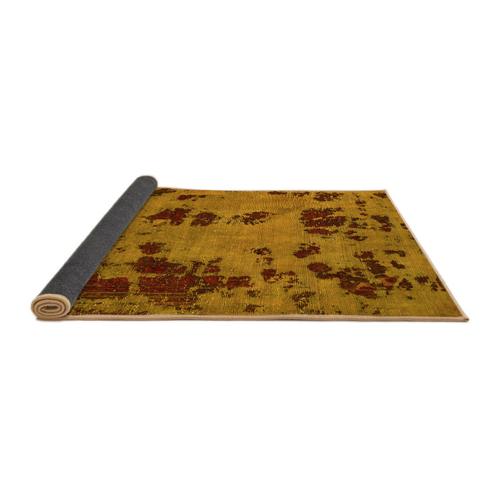 Sideview of Persian Yellow Bohemian Rug, abs5642yw