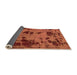 Sideview of Persian Orange Bohemian Rug, abs5642org