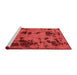 Bohemian Red Washable Rugs