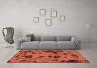 Machine Washable Persian Orange Bohemian Rug, wshabs5642org