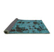 Sideview of Persian Turquoise Bohemian Rug, abs5642turq