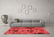 Bohemian Red Washable Rugs