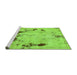 Sideview of Machine Washable Persian Green Bohemian Area Rugs, wshabs5643grn