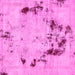 Square Machine Washable Persian Pink Bohemian Rug, wshabs5643pnk