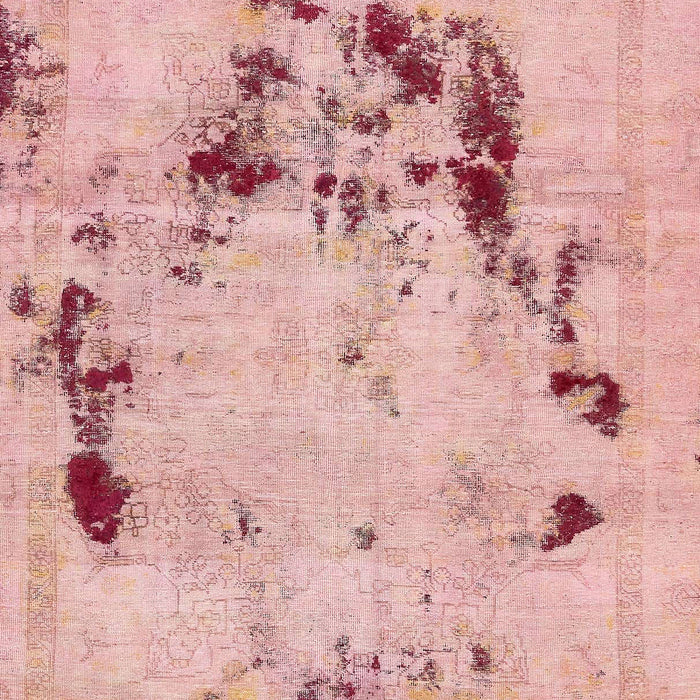 Abstract Pink Coral Pink Persian Rug, abs5643