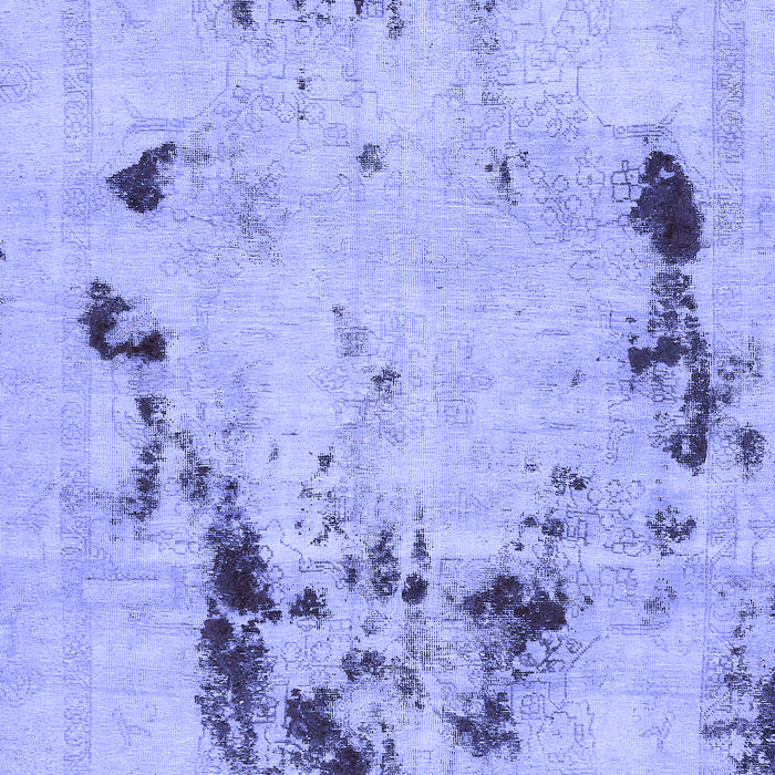 Machine Washable Persian Blue Bohemian Rug, wshabs5643blu