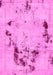 Machine Washable Persian Pink Bohemian Rug, wshabs5643pnk