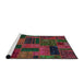 Sideview of Machine Washable Abstract Coffee Brown Rug, wshabs5644