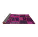 Sideview of Patchwork Pink Transitional Rug, abs5644pnk