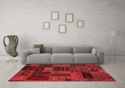 Transitional Red Washable Rugs