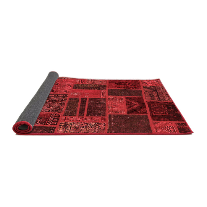 Patchwork Red Transitional Area Rugs