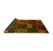 Sideview of Patchwork Yellow Transitional Rug, abs5644yw