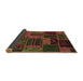 Sideview of Patchwork Brown Transitional Rug, abs5644brn