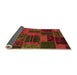 Sideview of Patchwork Orange Transitional Rug, abs5644org