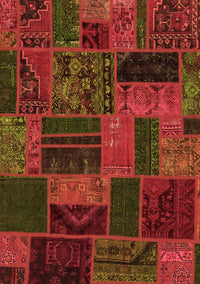 Patchwork Orange Transitional Rug, abs5644org