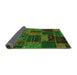 Sideview of Patchwork Green Transitional Rug, abs5644grn