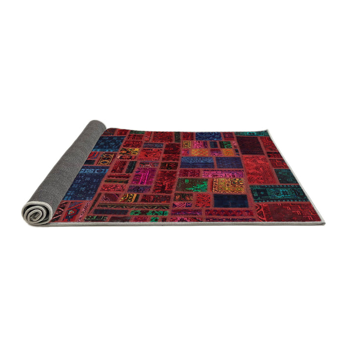 Sideview of Abstract Purple Oriental Rug, abs5645