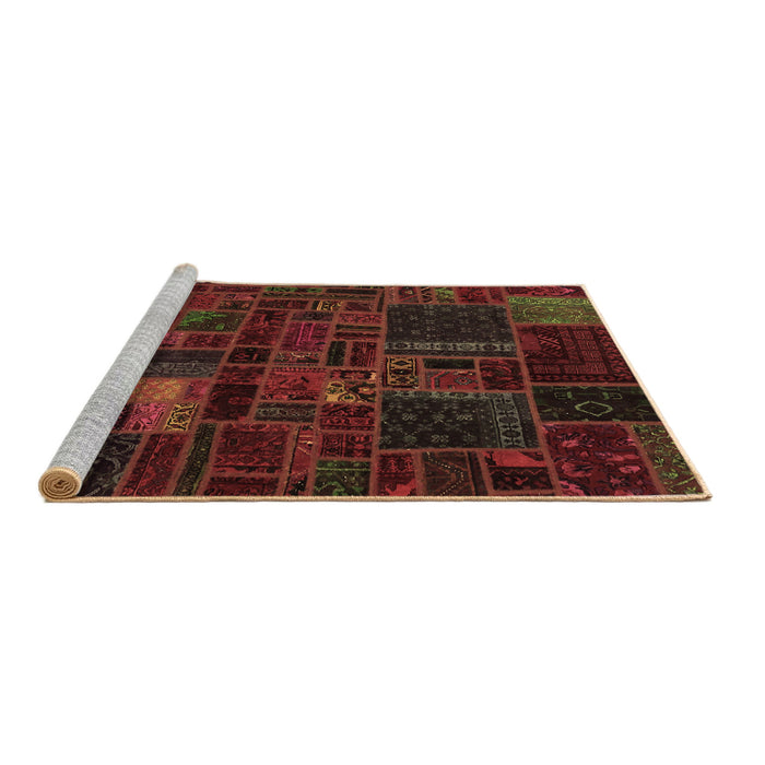 Sideview of Machine Washable Oriental Brown Modern Rug, wshabs5645brn