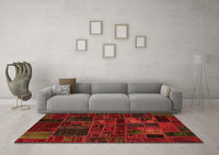 Machine Washable Oriental Orange Modern Rug, wshabs5645org