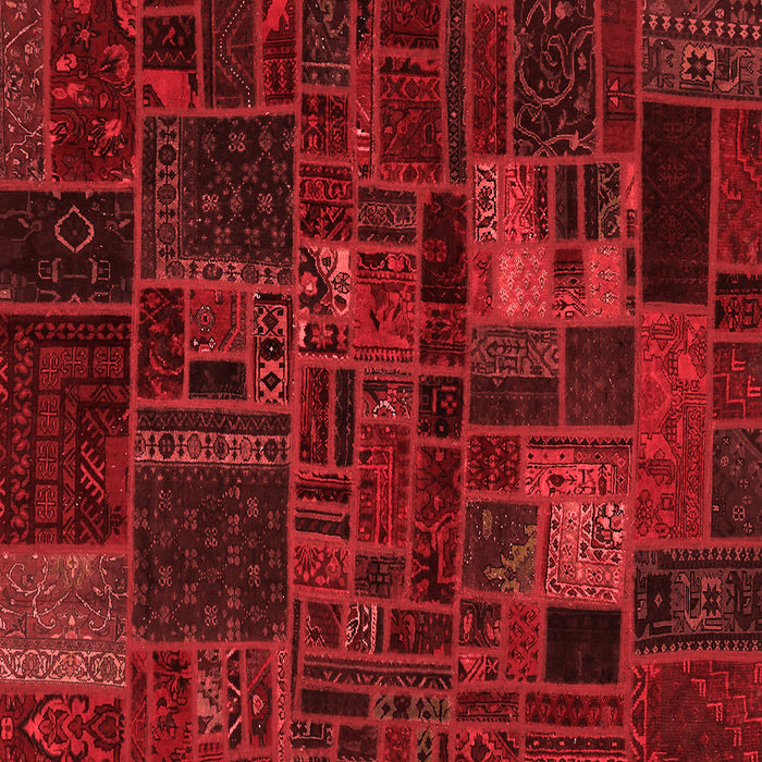 Machine Washable Oriental Red Modern Rug, wshabs5645red