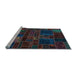 Sideview of Machine Washable Oriental Light Blue Modern Rug, wshabs5645lblu