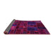 Sideview of Oriental Pink Modern Rug, abs5645pnk