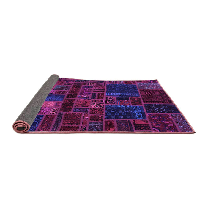 Sideview of Oriental Purple Modern Rug, abs5645pur