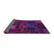 Sideview of Oriental Purple Modern Rug, abs5645pur