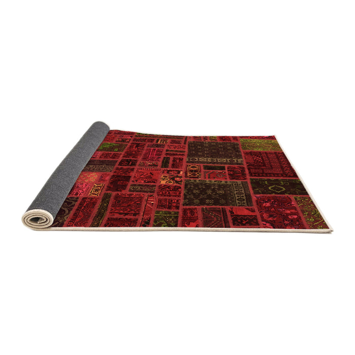 Sideview of Oriental Orange Modern Rug, abs5645org