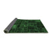 Sideview of Oriental Emerald Green Modern Rug, abs5645emgrn