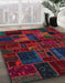 Machine Washable Abstract Purple Rug in a Family Room, wshabs5645