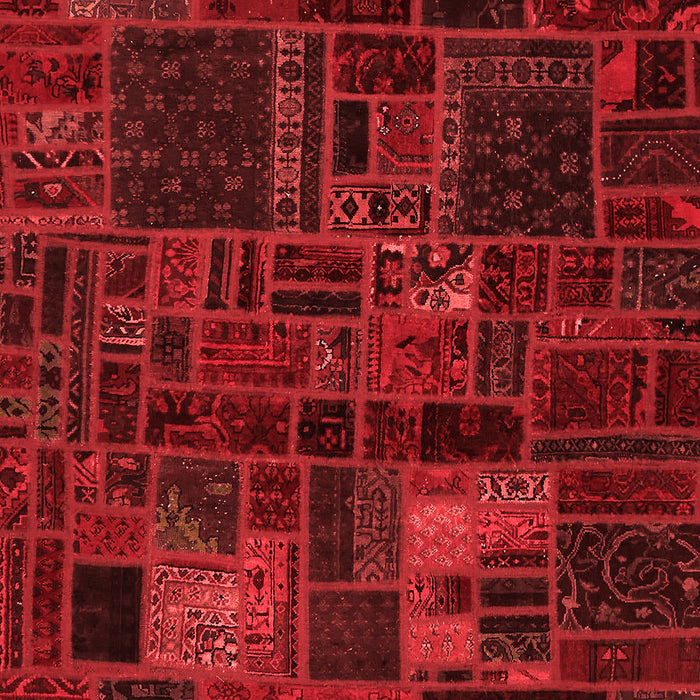 Machine Washable Oriental Red Modern Rug, wshabs5645red
