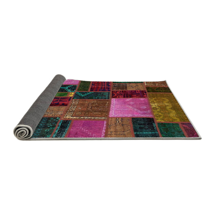 Sideview of Abstract Brown Oriental Rug, abs5646