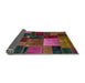 Sideview of Abstract Brown Oriental Rug, abs5646