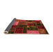 Sideview of Oriental Orange Modern Rug, abs5646org