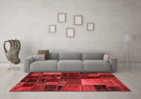 Machine Washable Oriental Red Modern Rug, wshabs5646red