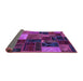 Sideview of Oriental Purple Modern Rug, abs5646pur