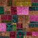 Square Abstract Brown Oriental Rug, abs5646