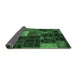 Sideview of Oriental Emerald Green Modern Rug, abs5646emgrn