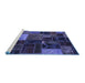 Sideview of Machine Washable Oriental Blue Modern Rug, wshabs5646blu