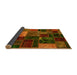 Sideview of Oriental Yellow Modern Rug, abs5646yw