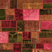 Square Oriental Orange Modern Rug, abs5646org