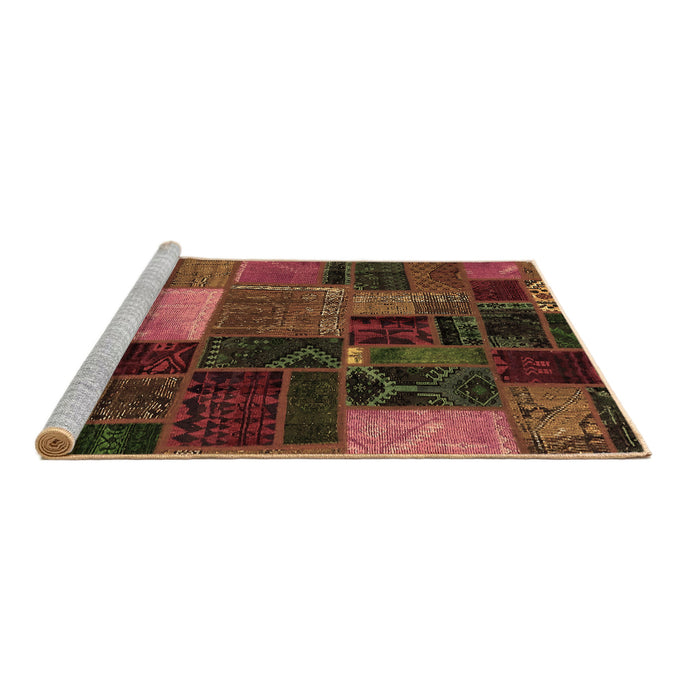 Sideview of Machine Washable Oriental Brown Modern Rug, wshabs5646brn